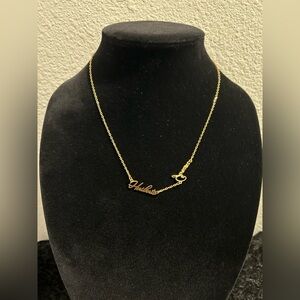Dorado Custom Gold Name Necklaces – Geneva & Heriberto | New in Box